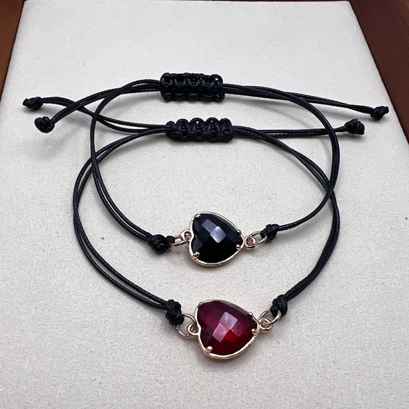 Cute Handmade bracelets with hearts! BOTH SOLD SEPARATELY ! - Picture 1 of 6
